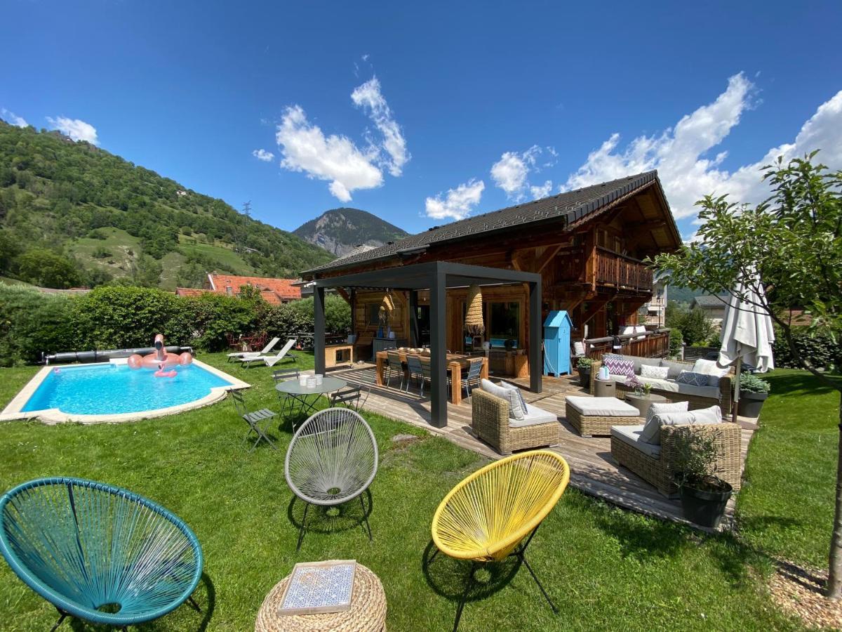Grand Chalet A La Montagne Bourg-Saint-Maurice Bagian luar foto