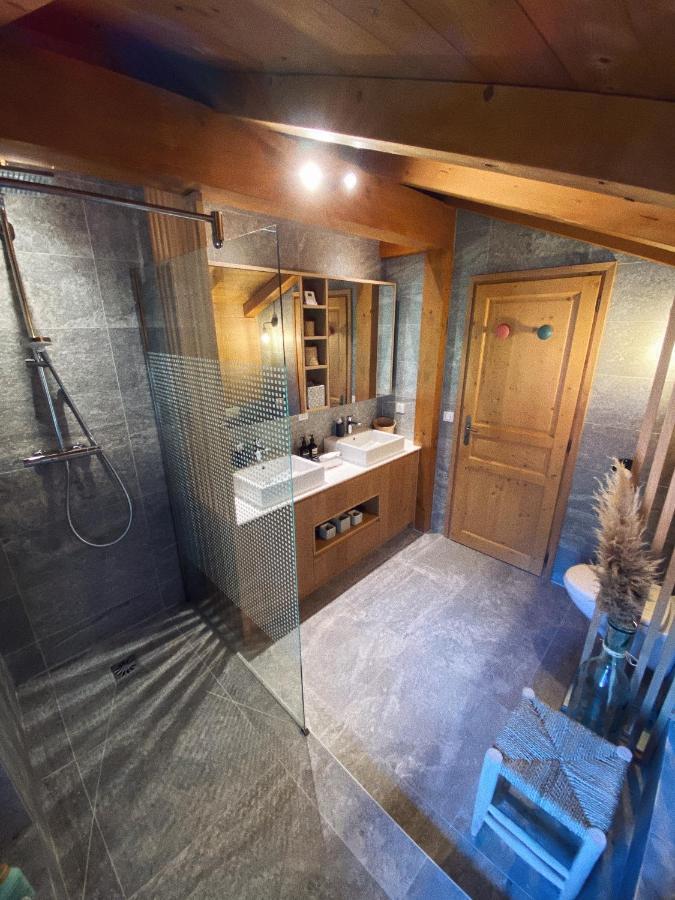 Grand Chalet A La Montagne Bourg-Saint-Maurice Bagian luar foto