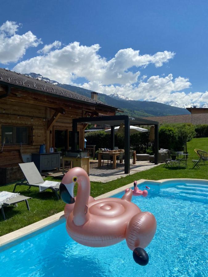 Grand Chalet A La Montagne Bourg-Saint-Maurice Bagian luar foto