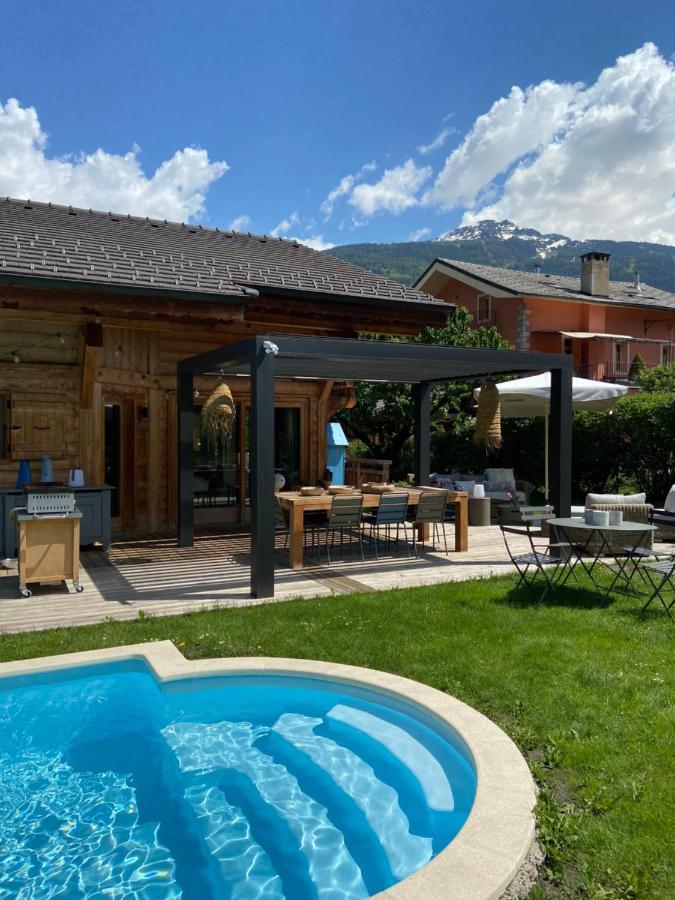 Grand Chalet A La Montagne Bourg-Saint-Maurice Bagian luar foto